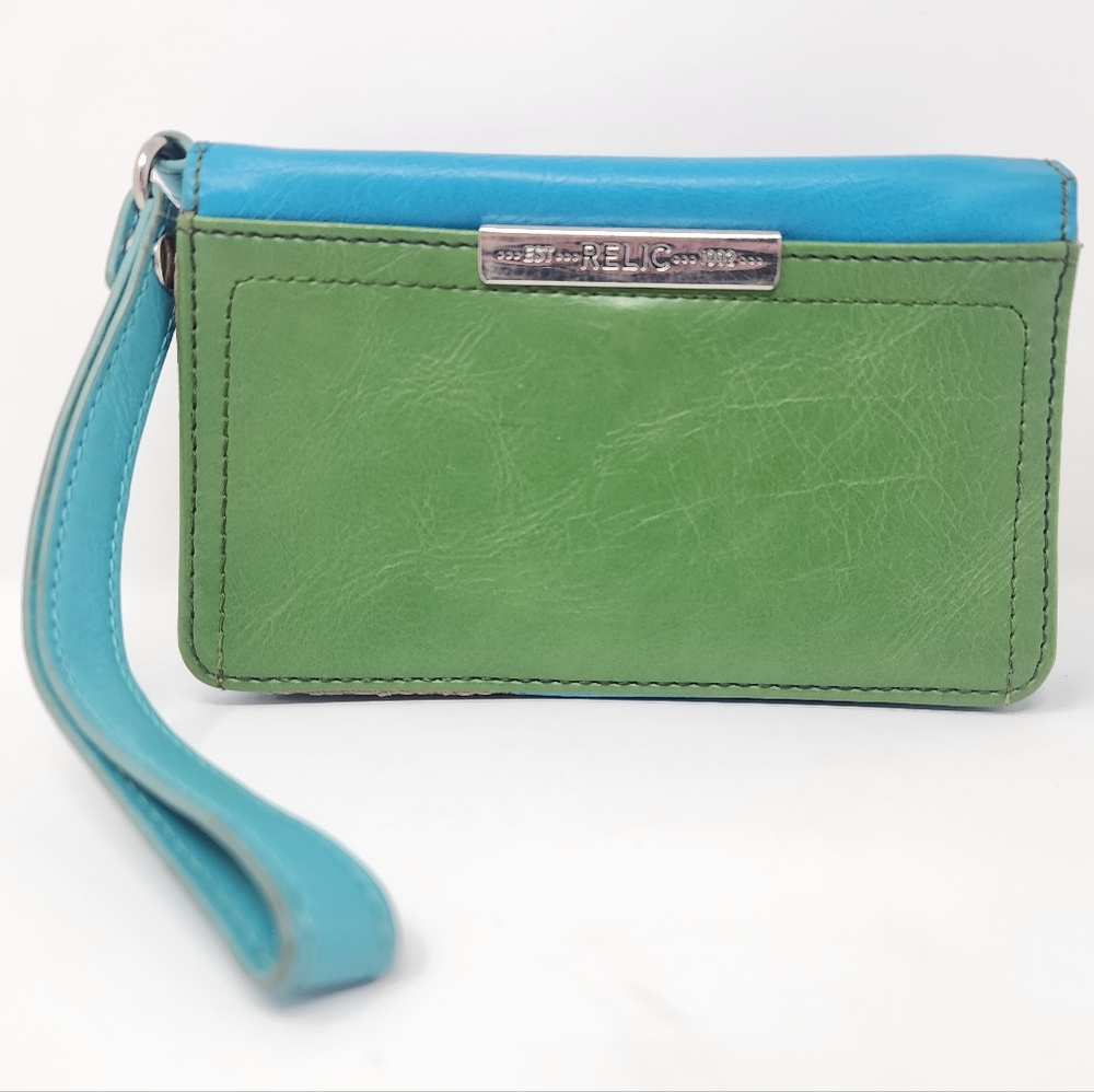 Relic Green And Blue Wallet